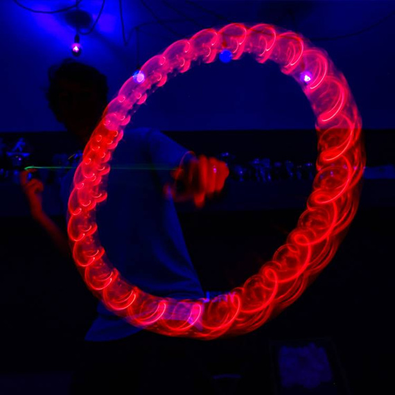YoYoFactory Light-up Yoyo Spinstar LED Clear corp roșu