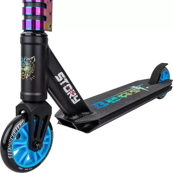 Story Beast Black Neo wys Scooter de performanță pentru copii. 76 cm