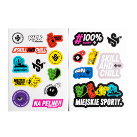 Urban Sports Sticker Pack Sheet A4 - 2 buc. (versiunile A și B)