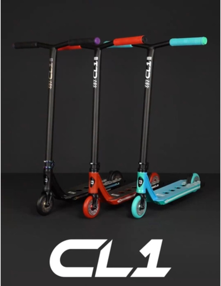 Trotinetă Freestyle CORE CL1 Complete Stunt Scooter Negru-Roșu înălțime 85 cm