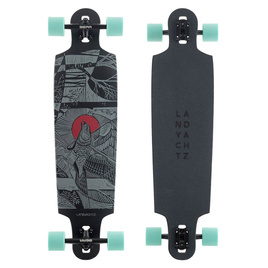 Longboard LandYachtz Drop Cat 38.6" Seeker Negru