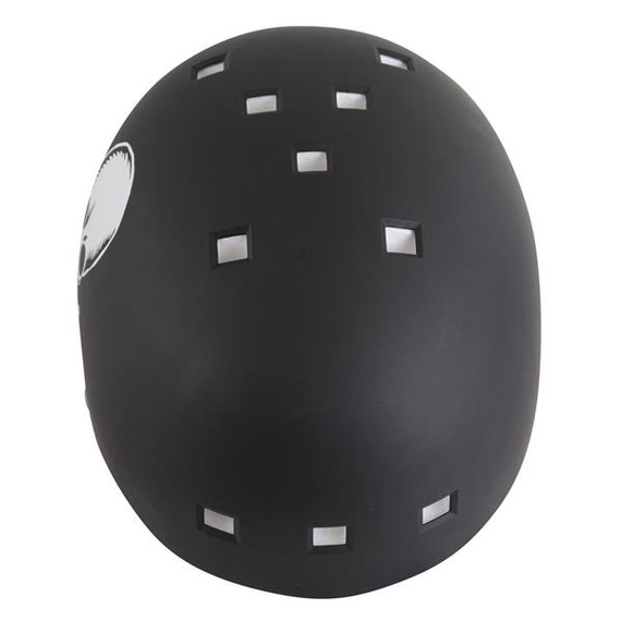 NKX Brain Saver Skateboard Helmet Black Skull