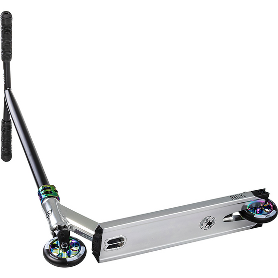 Scuter de performanță NKD Rally V4 Silver și Rainbow wys. 79 cm