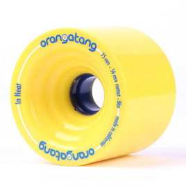 Orangatang în căldură roți Longboard galben 75mm 86A