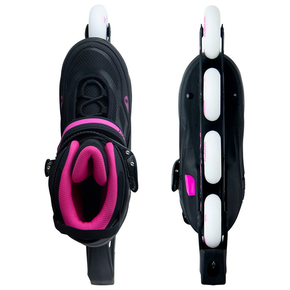 Patine în linie Story Fusion reglabile Pink LED