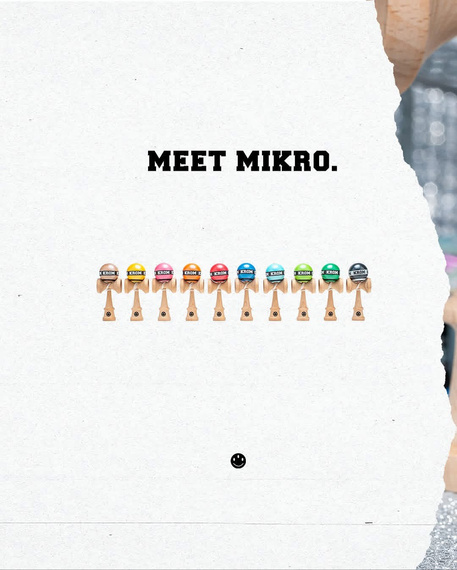Kendama KROM Mikro Negru