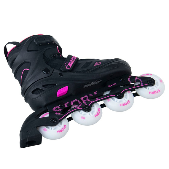 Patine în linie Story Fusion reglabile Pink LED