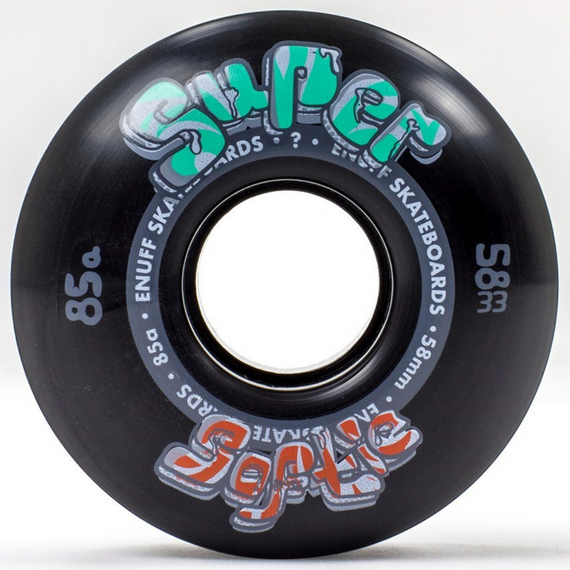 ENUFF Super Softie Skateboard Wheels 58 mm Negru