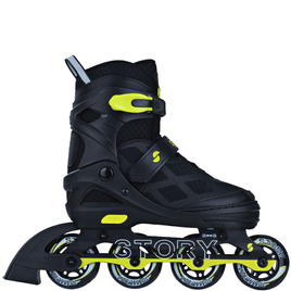Story Midnight Adjustable Inline Skates negru și galben