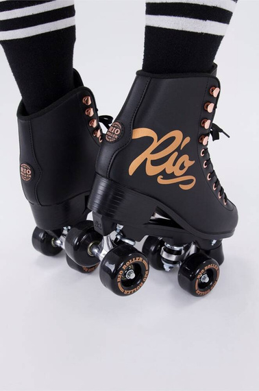 RIO ROLLER ROSE QUAD SKATES Patine Negru