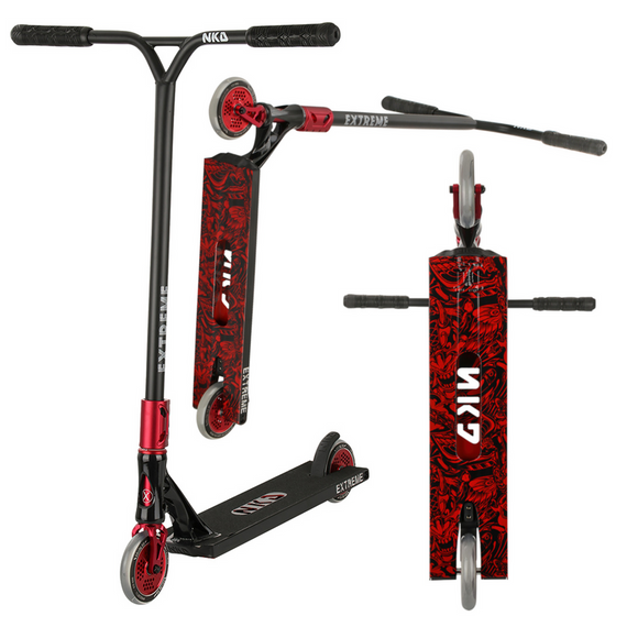 Scuter de performanță NKD Extreme Wys negru și roșu. 91 cm
