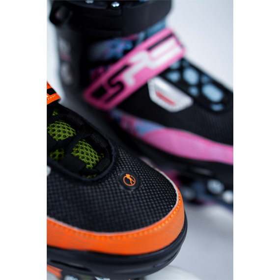 Patine pentru copii SFR Pixel reglabile Blue-Pink