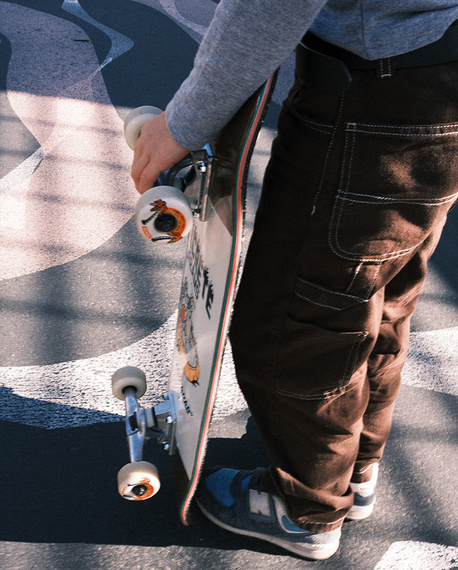 GLOBE Kids Softie Mid skateboard - Arțar închis/Concrete Dreams 8.25"