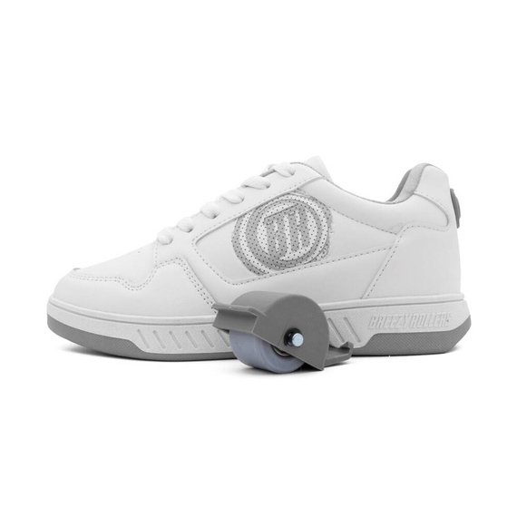 Pantofi Breezy Rollers Classic alb/argintiu