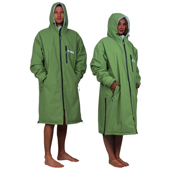 Poncho Poncho Jacket Story Change Robe Olive