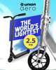 Union Aero XS Scooter Scuter de performanță Negru și argintiu wys. 73 cm