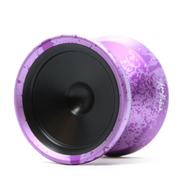 Yoyo pentru avansați YoYoFactory Czech Point Pivot Purple și Black Splash
