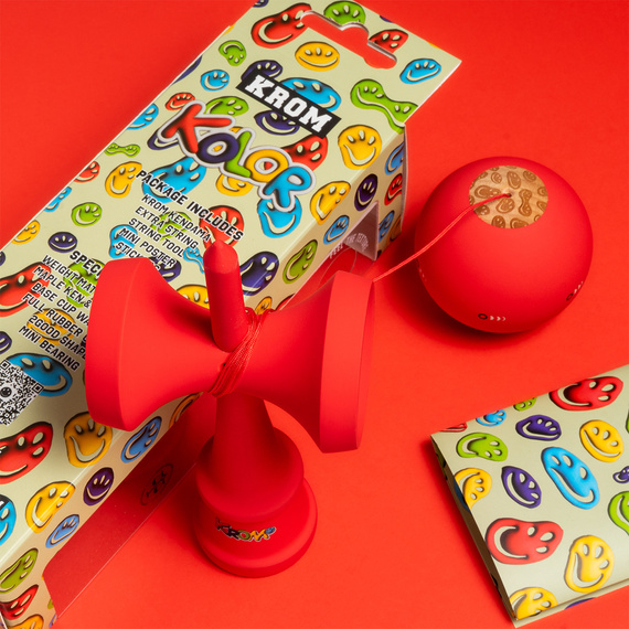 Kendama KROM Kolor Roșu