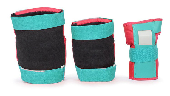 RIO ROLLER Triple Pad Protectors Set Red-Mint