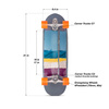 Placă de surfskate Loaded X Carver Bolsa C7 31"