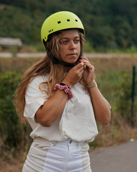 NKX Brain Saver Skateboard Helmet Verde lime