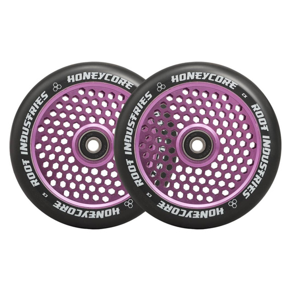 Root Industries Honeycore Black Pro Scooter Wheels 2-Pack Purple 120mm (2 buc.)
