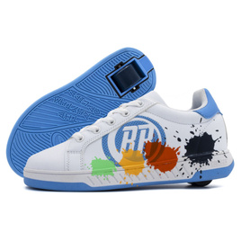 Pantofi Breezy Rollers Splash alb și albastru deschis