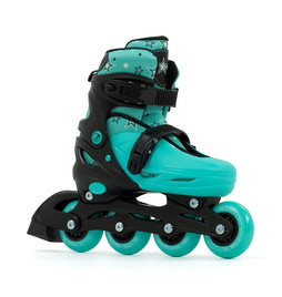 Patine în linie pentru copii SFR Plasma reglabile Negru-Verde