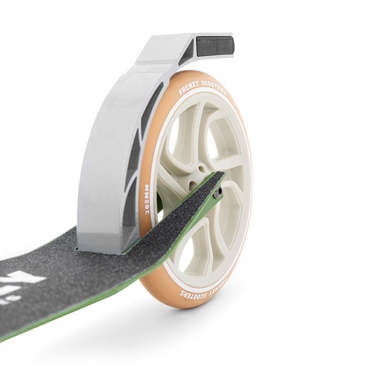 Frenzy 205mm frână dublă V4 Scooter urban recreațional verde
