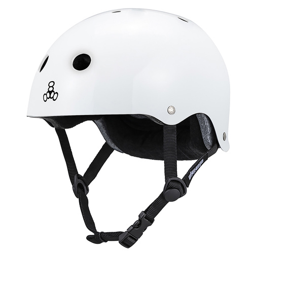 Kask Triple Eight Deep Cover Biały Połysk