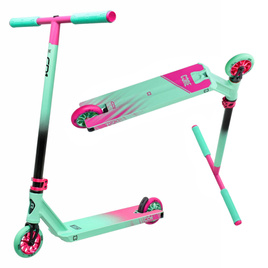 Trotinetă de Freestyle CORE CD1 Complete Stunt Scooter Albastru-Deschis cu Roz înălț. 81 cm
