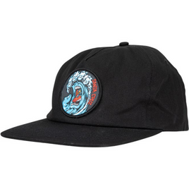Santa Cruz Screaming Wave Snapback Cap negru