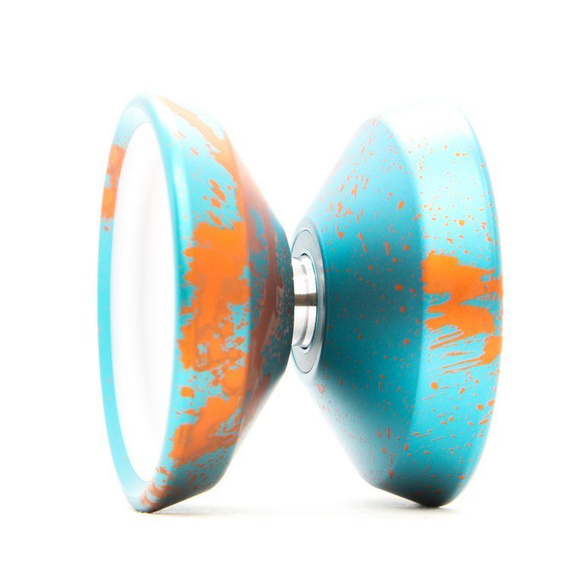 Metal Yoyo CzechPoint Pivot - Aqua Orange Alb