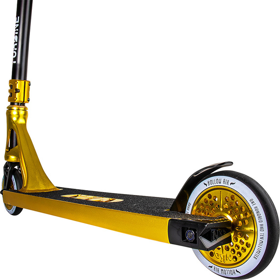 Performanță Scooter mare aluminiu ușor Platformă largă NKD Turbine Bull Gold Gold Înălțime 87 cm
