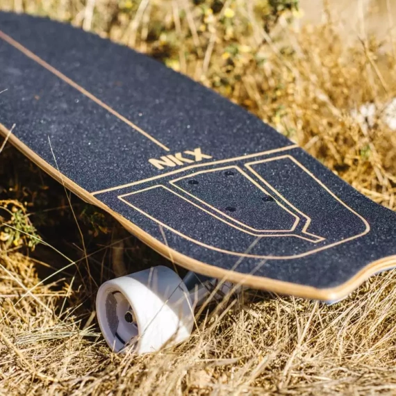 Surfskate Skateboard NKX Maverick Tahiti alb-albastru 30 "