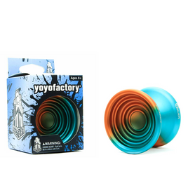 Metal Yoyo YoYoFactory Bullseye Orange Teal Fade