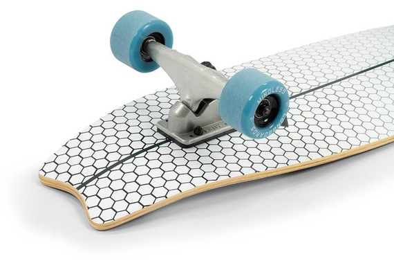 Mindless Surf Skate Fish Tail Alb 29.5" bord