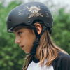 NKX Brain Saver Cască de skateboarding negru și auriu Pirate