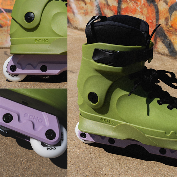 Patine cu rotile agresive Echo Verve Verde
