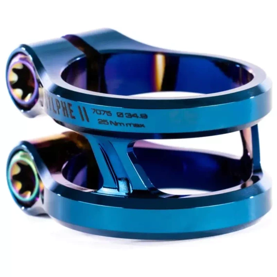Ethic Sylphe V2 Clemă dublă crom albastru 34.9 mm