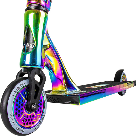 Performanță Scooter mare aluminiu ușor Platformă largă NKD Turbine Rainbow High 87 cm