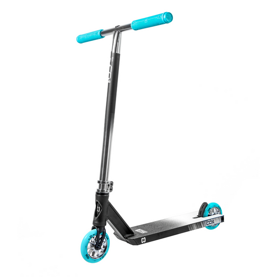 Trotinetă de Freestyle CORE CD1 Complete Stunt Scooter Chrome cu Albastru-Deschis înălț. 81 cm