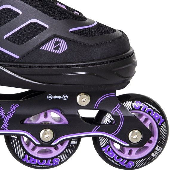 Patine în linie Story Fusion reglabile Violet