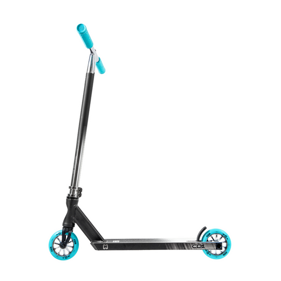 Trotinetă de Freestyle CORE CD1 Complete Stunt Scooter Chrome cu Albastru-Deschis înălț. 81 cm