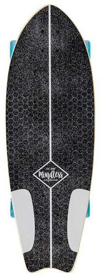 Mindless Surf Skate Fish Tail Alb 29.5" bord