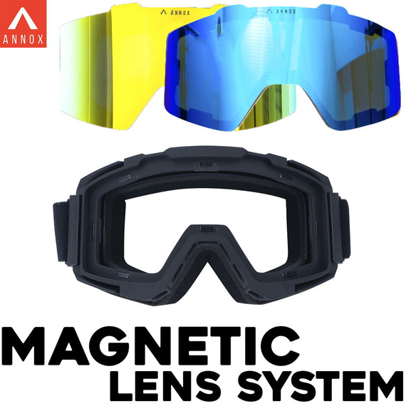 Ochelari de snowboard și schi Annox Team Adult RevoGold/Black