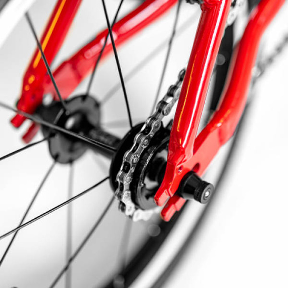 Superlekki rower dla dzieci KUbikes 16L Czarny Komiks