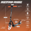 Scuter de transport urban cu suspensie frontală Story Retro Ride Black Vintage