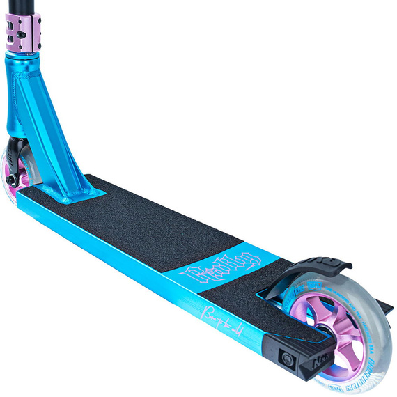 Scuter de performanță NKD Rally V4 XS Black Teal wys. 73 cm