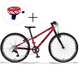 Bicicletă ușoară pentru copii KUbikes 24S Red